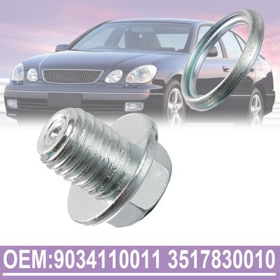 Plugue de drenagem de transmissão de carro com junta para Toyota Corolla Chaser Celica Fortuner Lexus LX GS GX 1992-2013 9034110011 2474257B00 9034110017 3517830010