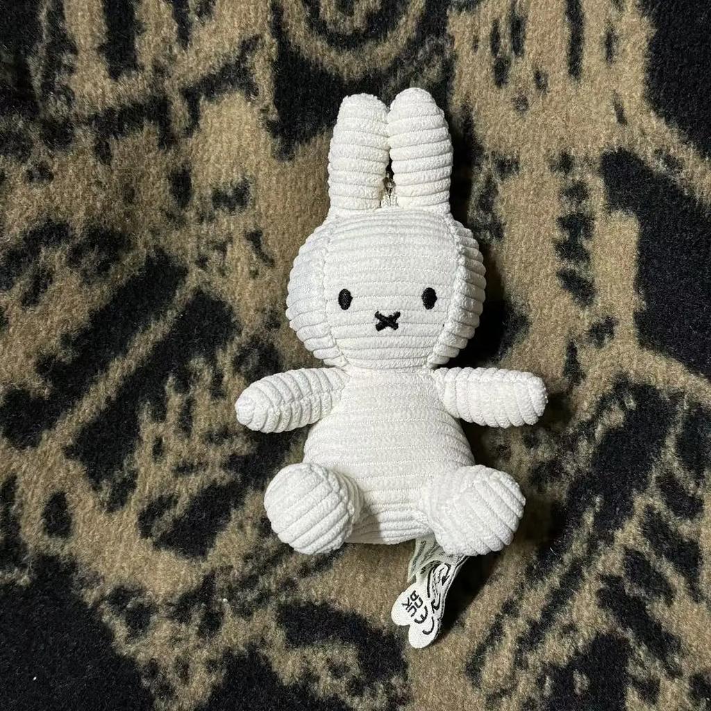Kawaii Miffy Keychain Miffy Rabbit Doll Pendant Corduroy Little Rabbit Keychain Plush Cute Rabbit Figurine