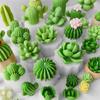 3D Silicone Candle Soap Mold Cactus Succulents Plaster Cement Mold Home Decoration DIY Aromatherapy Wedding Gifts silicone molds