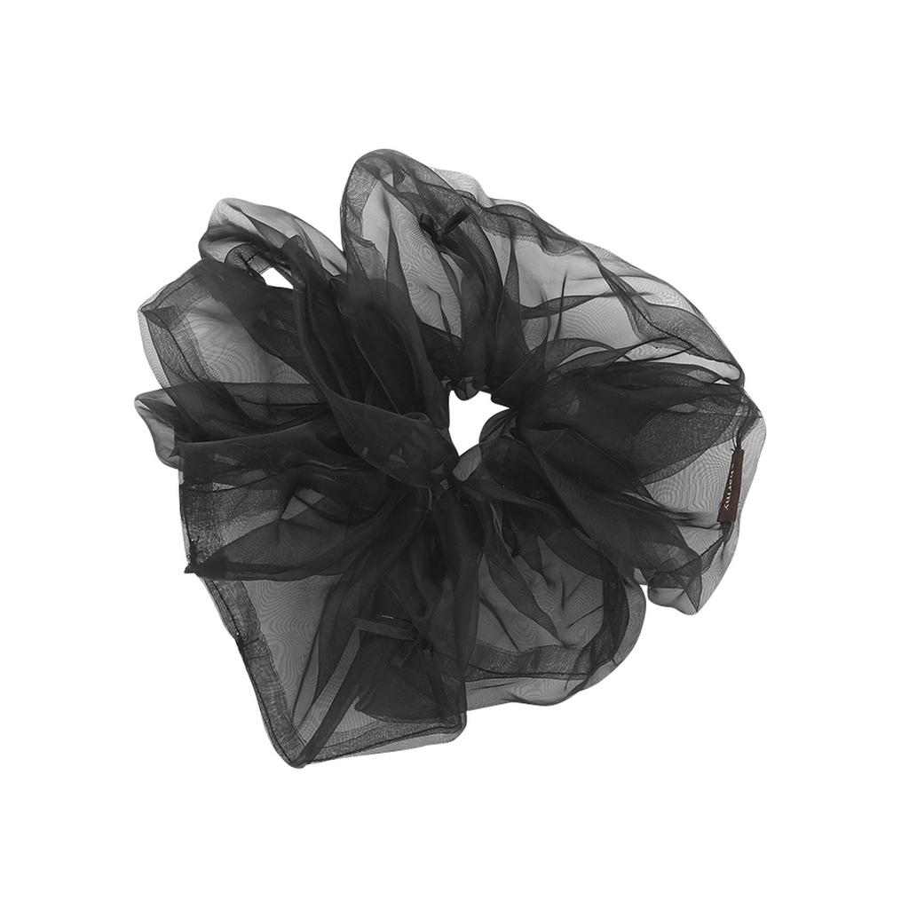 Charmy Baby Ribbon Scrunchie_Black
