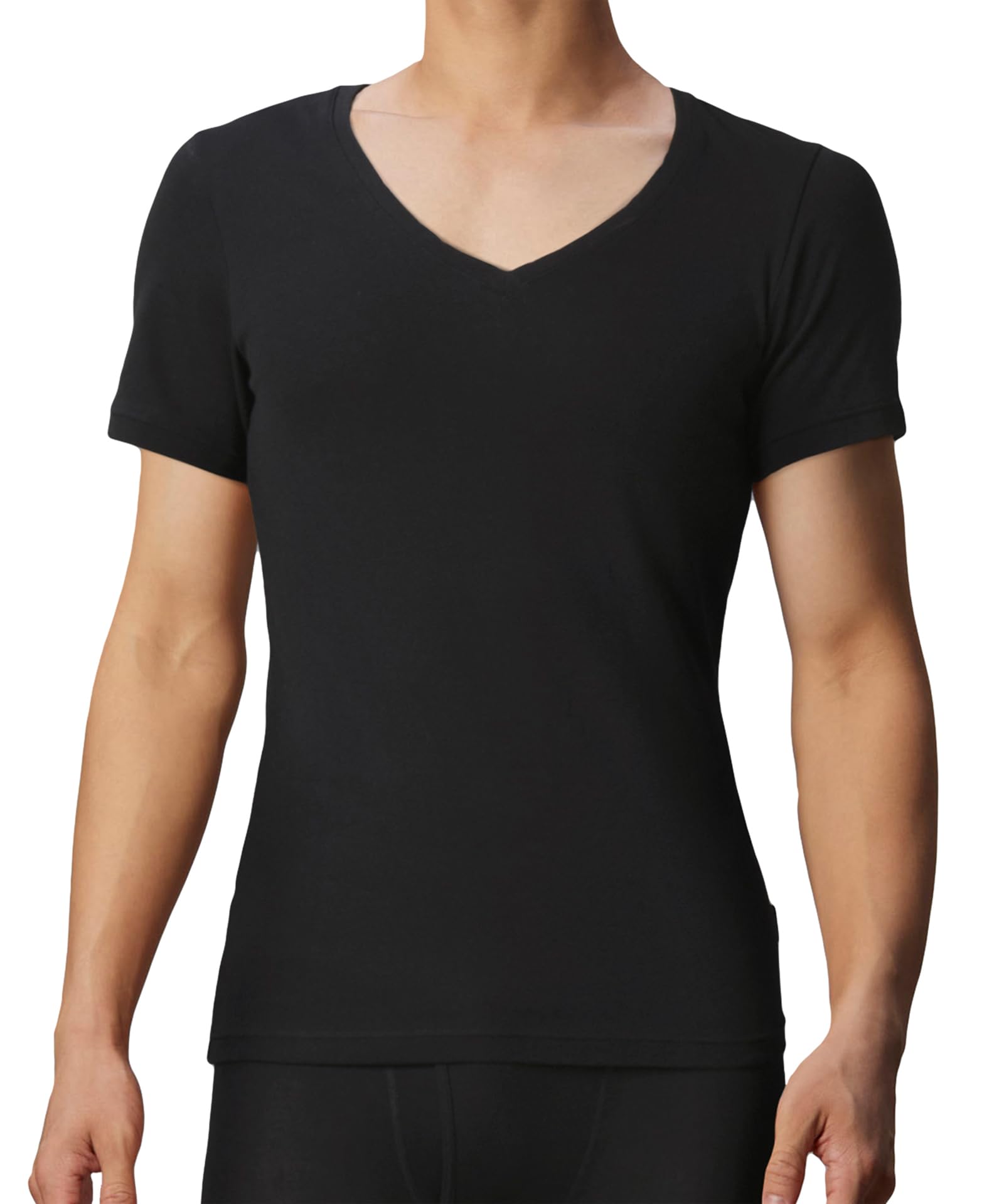 

Bros by Wacoal Inner Brushed Cotton Size M Men s Top, Blend, 3/4 Sleeves, V-Neck, GL5020, Men s,