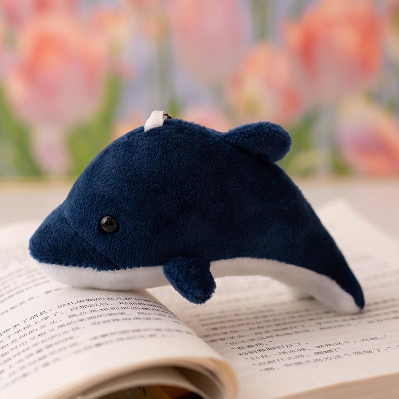 Adorable Baby Dolphin Plush Keychain with Snap Bracelet for Kids