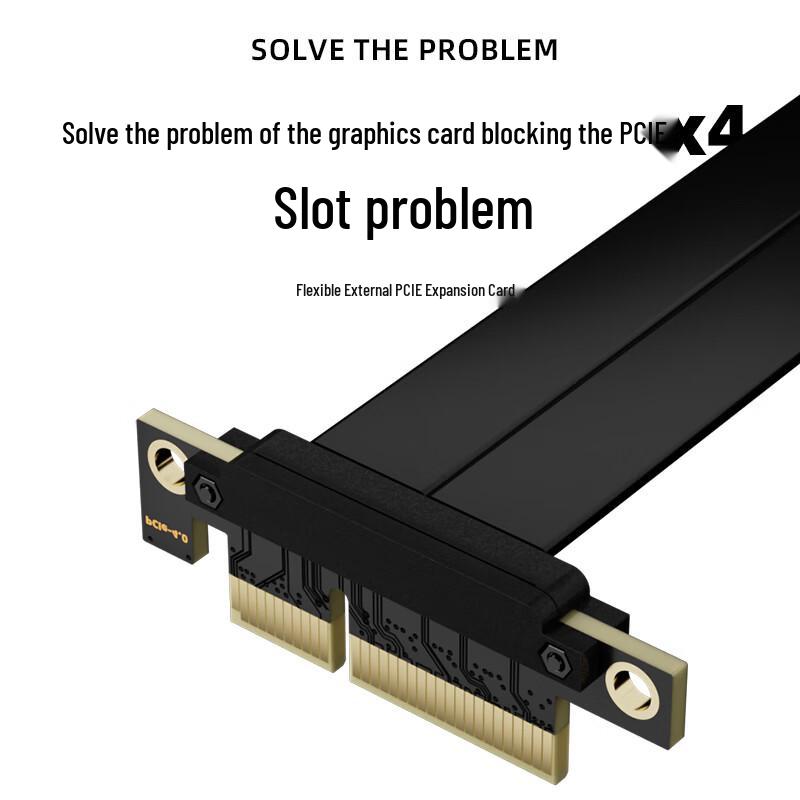 MOGE PCIe 4.0 X4 Extension Riser Cable