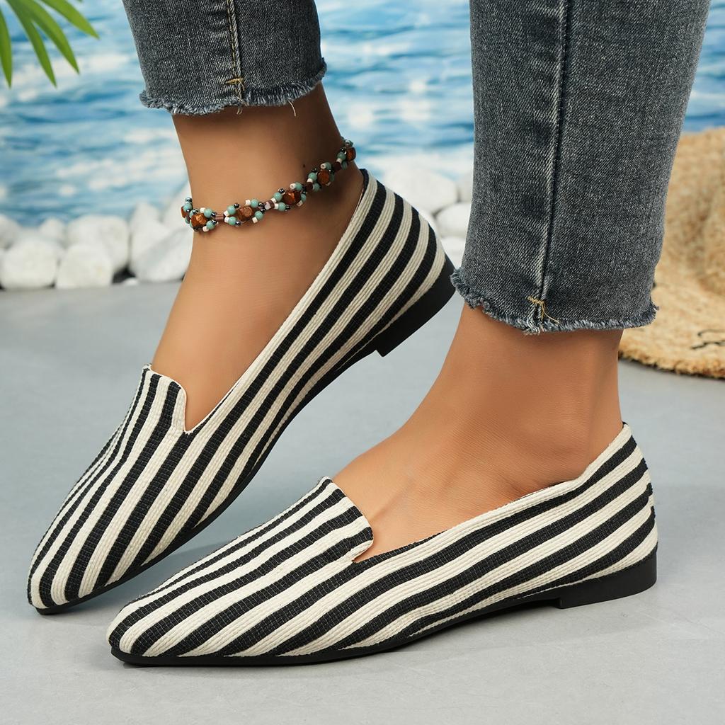 Spring Autumn Women Flat Shoes Comfortable Trend Non-slip Loafers Anti-slip Elegant Slip on Sneakers Zapatos De Mujer