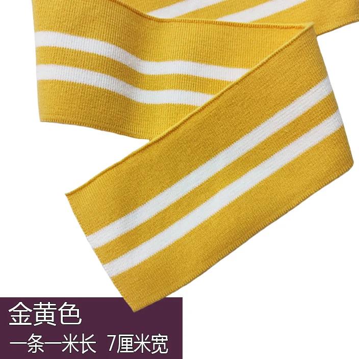 Ribbed Knit Elastic Neckline Cuffs Hem for Baseball SweaterUniform Jackets Pure Cotton DIY Sewing Accessories 7x90cm