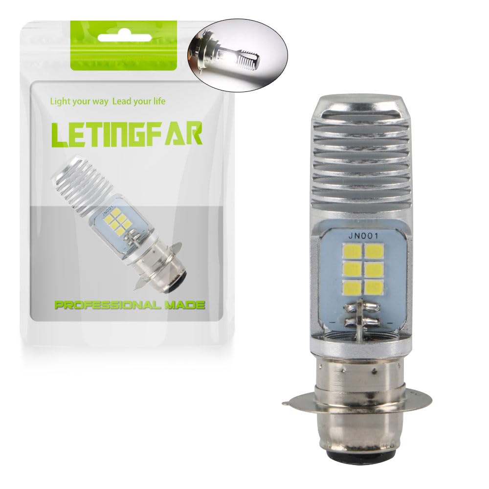 P15D 25-1 LED Headlight for Motorcycles, White P15D LED Headlights белый