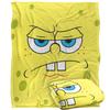 SpongeBob SquarePants Silky Angry Face Supersoft Blanket