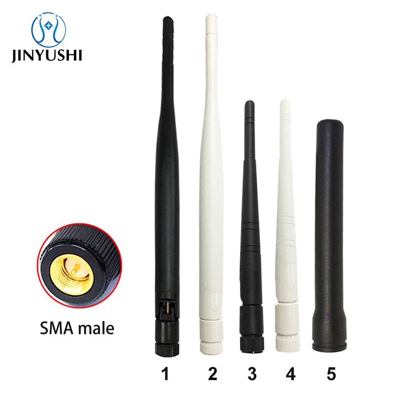 

2Pcs GPS BD antenna active high gain SMA male Foldable glue stick antenna Car navigation positioning No.3 135mm Black