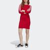 Adidas Originals Fitted Three Stripes Dress Women dresses Red GK7167