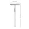 Men Manual   Zinc Alloy NonSlip CloseFitting DoubleSided Blade Shaving Knife(Silver )