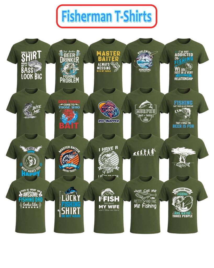 New Fisherman T-Shirts For Fish Lover Mens| Novelty Joke | Gift Funny Top Tee