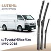 For Toyota HiAce Van H100 H200 1992-2018 Wiper Front & Rear Wiper Blades Windshield Windscreen Window Brushes 21"+21"+18"