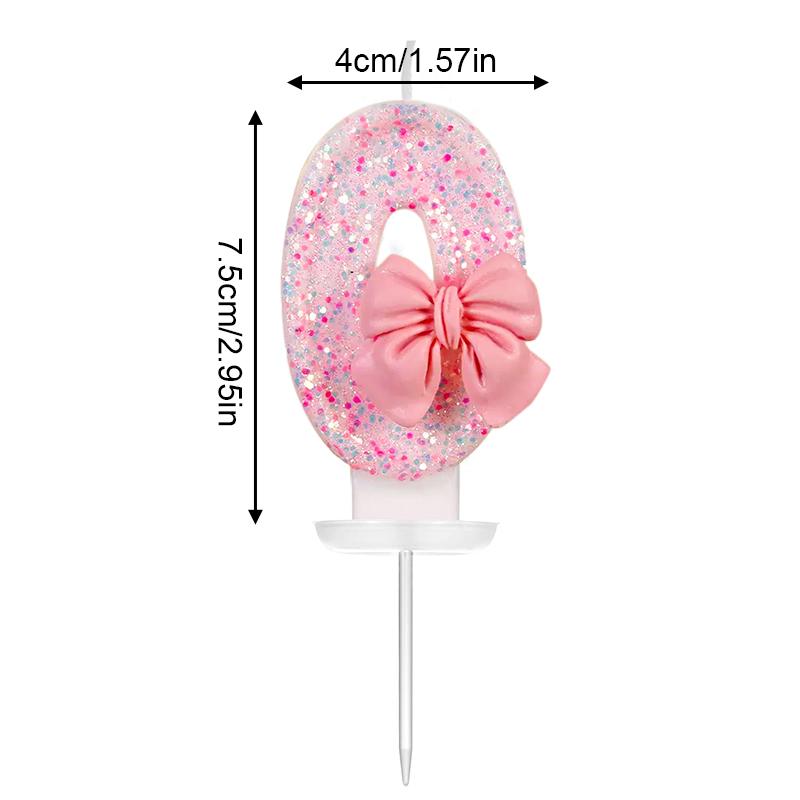 1Pc Bow Birthday Candles Birthday Parties Paraffin Candles Anniversary Celebrations Birthday Candles Sweet