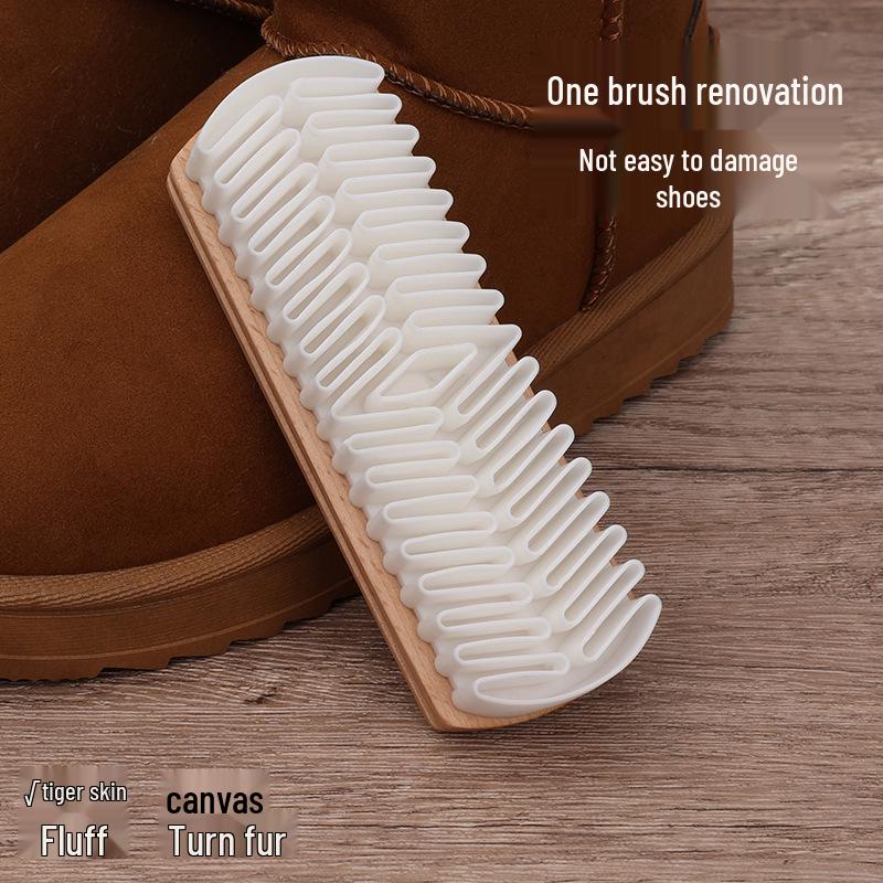 Yingte Velvet Suede and Nubuck Shoe Brush for Cleaning Snow Boots