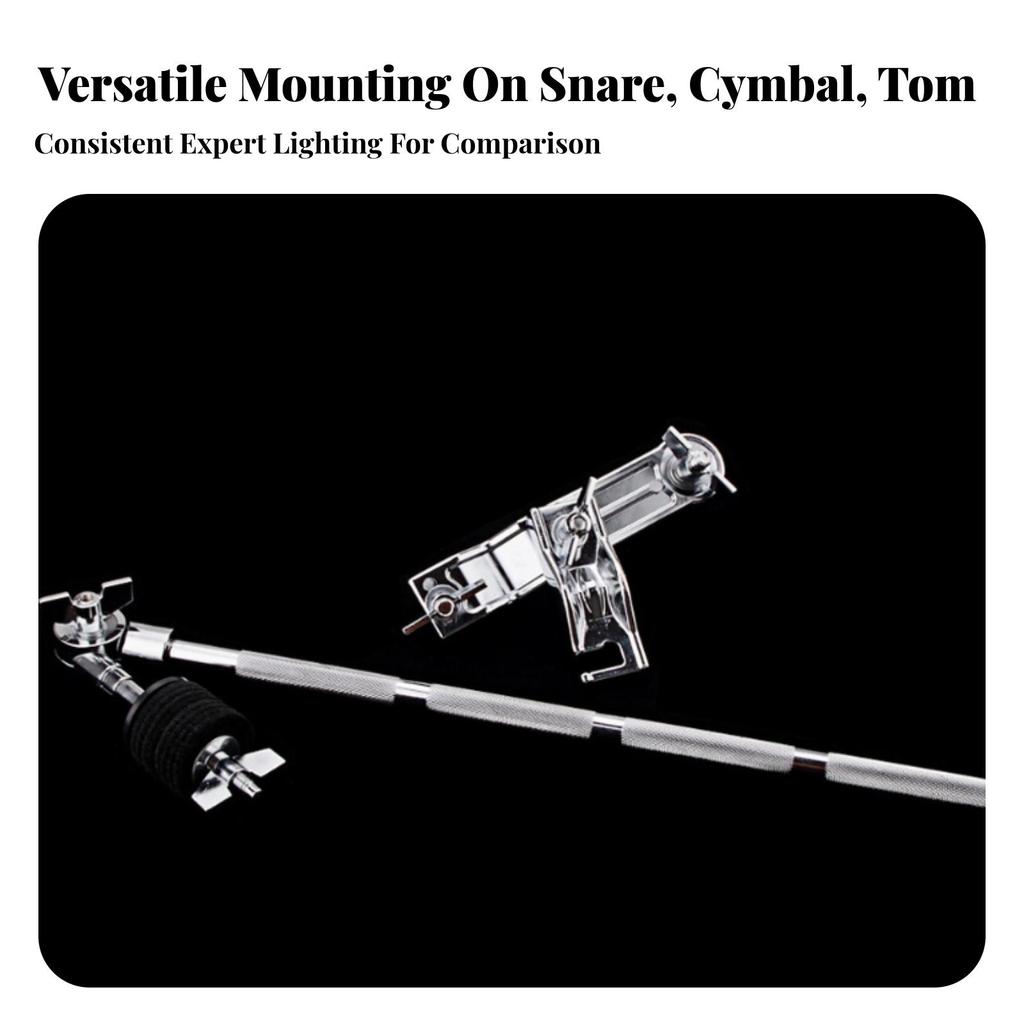 Drum Hardware Extension Clamp Heavy-Duty Kit with Rod Metal for Stage