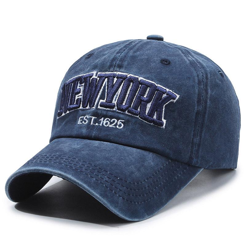 Hat Men's Trendy Casual Retro Baseball Cap Fashion Old Washed Cloth Sun Protection Sun Hat Korean Version Women's Cap