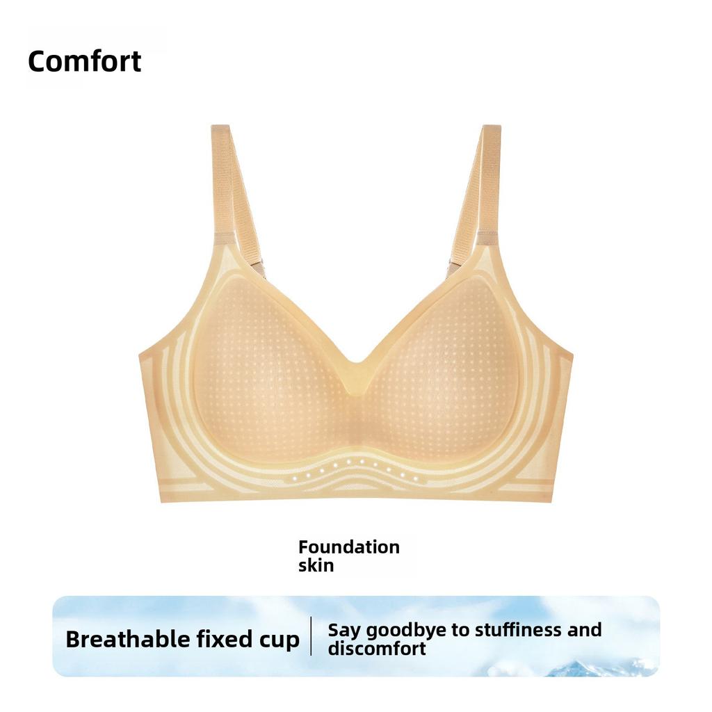 Female Summer Thin Cool Breast Close Anti Sagging Small Chest Traceless Underwear