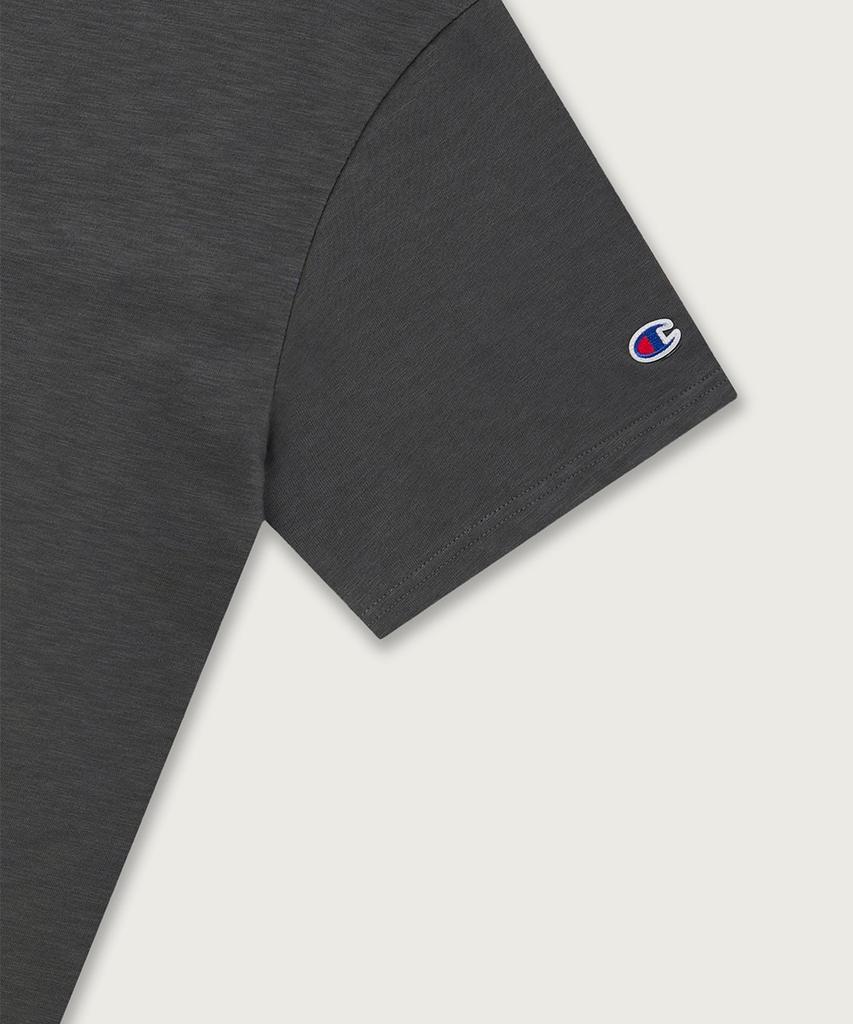 CHAMPION Slub Jogtag Short Sleeve T-Shirt Charcoal
