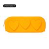 Sacchetti Zip in Silicone Riutilizzabili a Forma di Cuore Sacchetto in Silicone Borsa Cosmetica Portatile Astuccio per Pennelli da Trucco per Donne