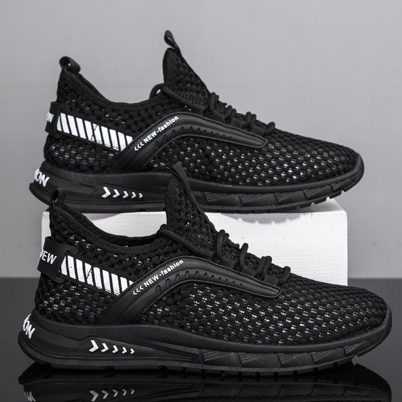 Men's Shoes Spring and Summer New Style Men's Trendy Casual Mesh Breathable Sports Shoes Trendy Running Shoes