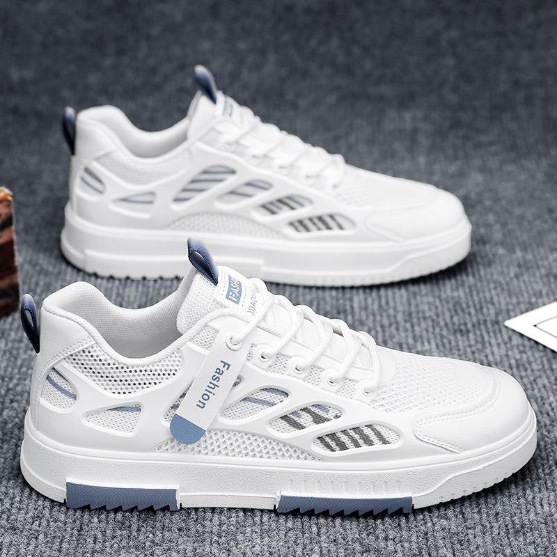 Men's shoes breathable mesh shoes versatile casual board shoes student sports soft sole small white tide shoes lightweight flat tide brand
