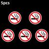 2/5pcsNo Smoking Sign Sticker Indoor Outdoor Office Coffee Shop Library Train No Smoking Adhesive Sticker