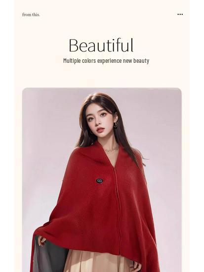 2025 USB Electric Heating Shawl Blanket - Outdoor Warm-up Electric Blanket