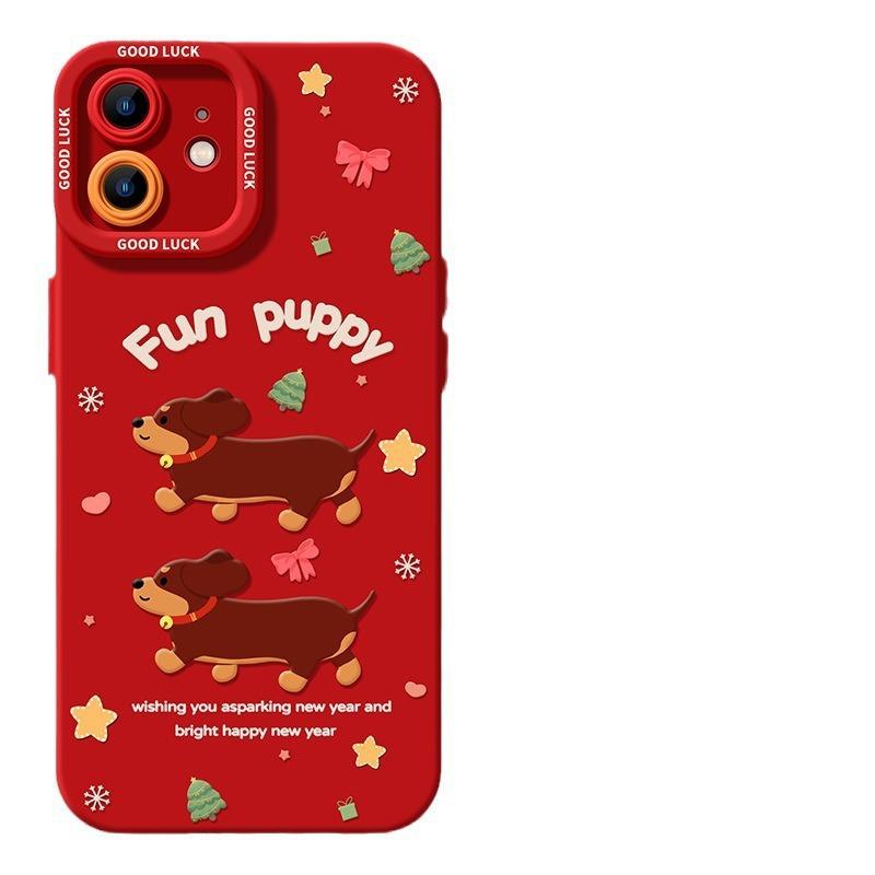 

Мультяшный чехол для мобильного телефона Apple 16 14 Защитный чехол 12iphone15promax Противоударный 13mini Apple 16PROMAX