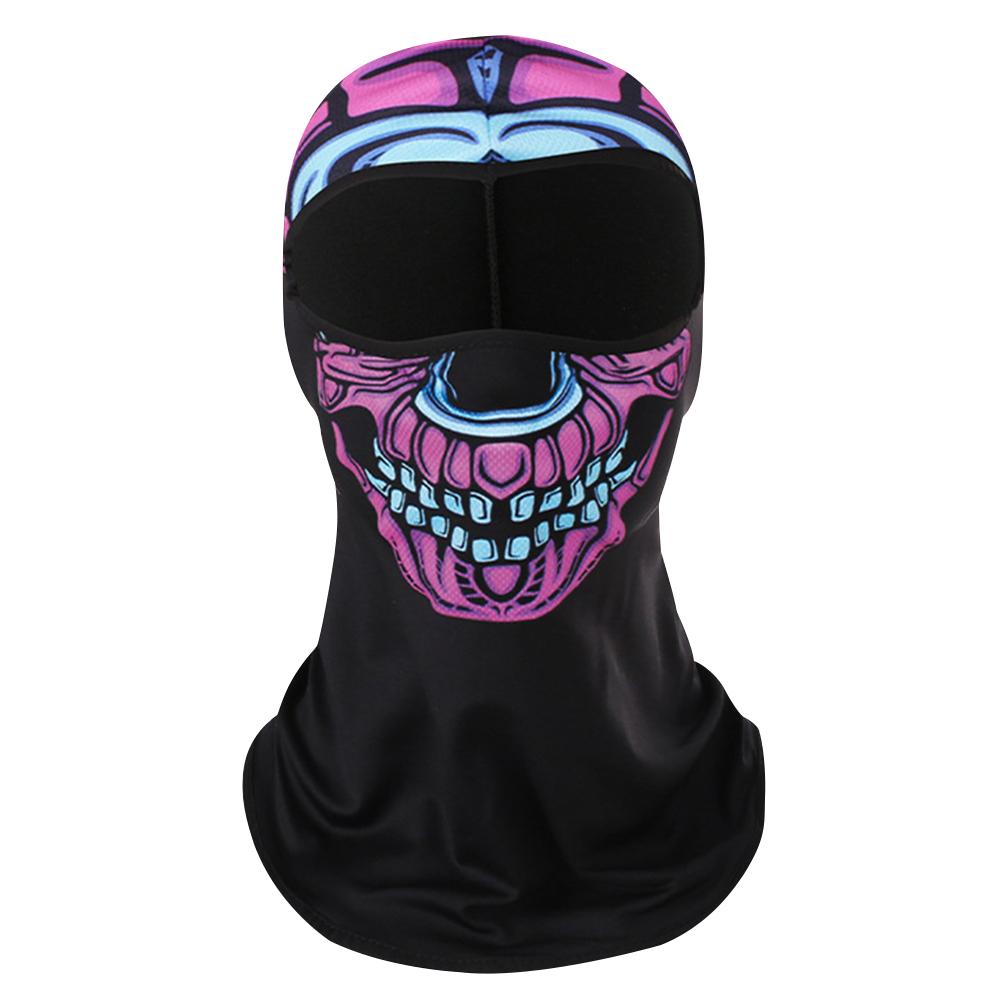 Unisex Balaclava Ghost Face Mask Scary Skeleton Skull Face Mask for Halloween Cosplay Mask for Outdoor Sport Motorcycle Facemask