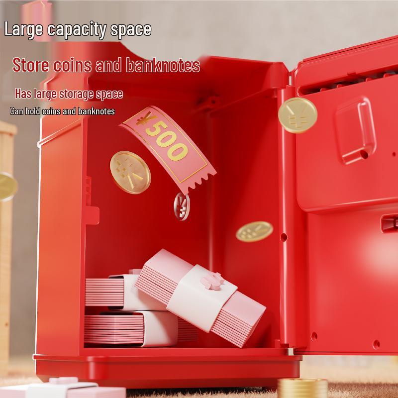 Children's Smart Face Recognition Piggy Bank with Deposit/Withdraw Function and Automatic Bill Rolling