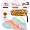 7 Grid Plum Blossom Boxed Resin Flat Bottom Nail Art Jewelry Jelly Diamond Violent Bear Ab Rhinestone Diy Clothing Diamond Sticker