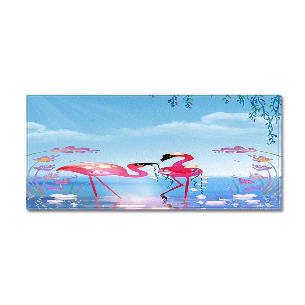 Kitchen Long Flamingo Floor Mat Doormat Carpet Floor Mat