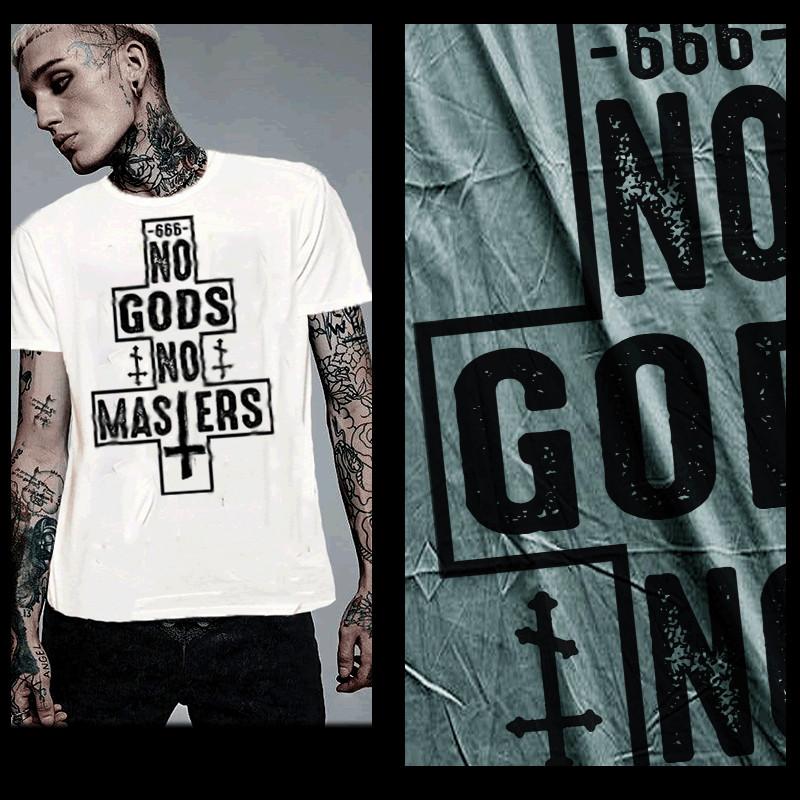 

Evil T-Shirt Satanic Occult Cross Demon Behemoth Tattoo Devil 666 Goth Rock Tee L