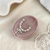 Korean Crushed Silver Bow Necklace: Elegant & Versatile Clavicle Chain for Women