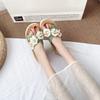 Flat Woman Slippers Outside On Beach Shoes for Women Flowers Sandals Cheap Liquidation Unique Slides Slip-resistant 39 Shoe Sale
