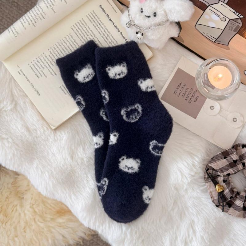 Australische Samtsocken für Mädchen, Süß, Verdickt und Warm, Flauschige Hausbodensocken, Postpartale Schlafsocken, Australische Samt-Bodensocken