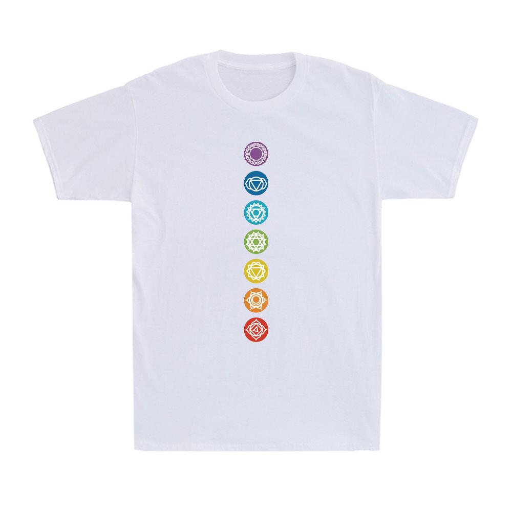 Spiritual 7 Chakra Meditation Yoga Psychedelic Gift Novelty T-Shirt XXXXL