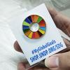 Creative Sustainable Development Goals Brooch Badge Banquet Scarf Pins United Nations SDGs Rainbow Pin Clothes Lapel
