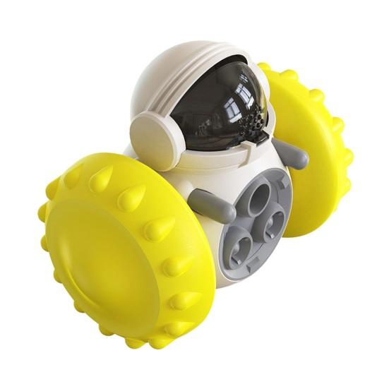 Interactive Pet Toy Treat Dispenser Toy Large Capacity Astronaut Shape Self-Balancing Food Dispenser Cat Dog Enrichment Toy