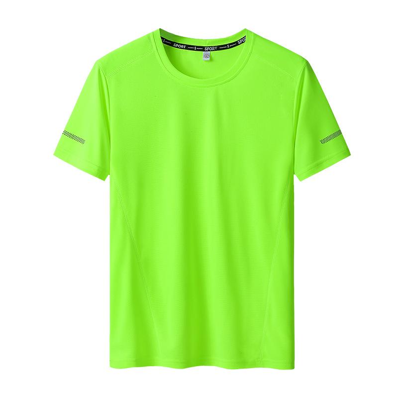 Quick-Dry Men's Plus Size Round Neck Short Sleeve T-Shirt (L-9XL) - Thin Summer Top, Fits Up To 300 Jin