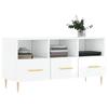 VidaXL TV Stand High Gloss White 102x36x50 Cm Engineered Wood 829022