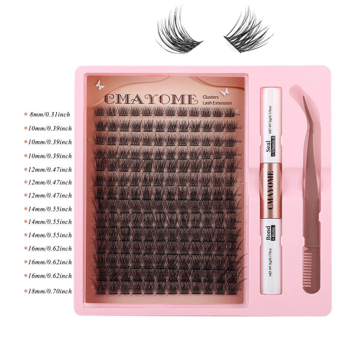 

Diy Single Tuft False Eyelashes Natural Dense Mixed Segmented 8-18Mm Eyelashes
