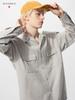 Uniqlo Brushed Cotton Open Collar Oversized Shirt  Long Sleeve 