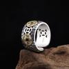 Five Emperors Money National Trend Ring Men's Retro Open Ring Five Emperors Money Ring
