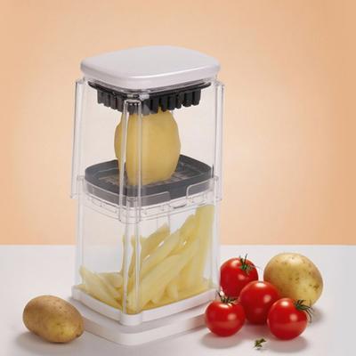 Stainless Steel Veggie Chopper Manual French Fry Cutter for Dicing Slicing Easy Press Vegetable Cutter for Potatoes Carrots Onions