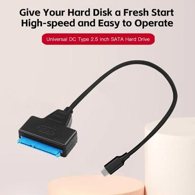TYPE C To SATA Cable Support 2.5 Inches External HDD SSD Hard Drive Adapter Cable Computer Connector Converter