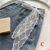 Sweet Lace Belt For Women To Match Skirts And Jeans, White Silk Belt, Long Silk Scarf, Suitable For Daily Wear