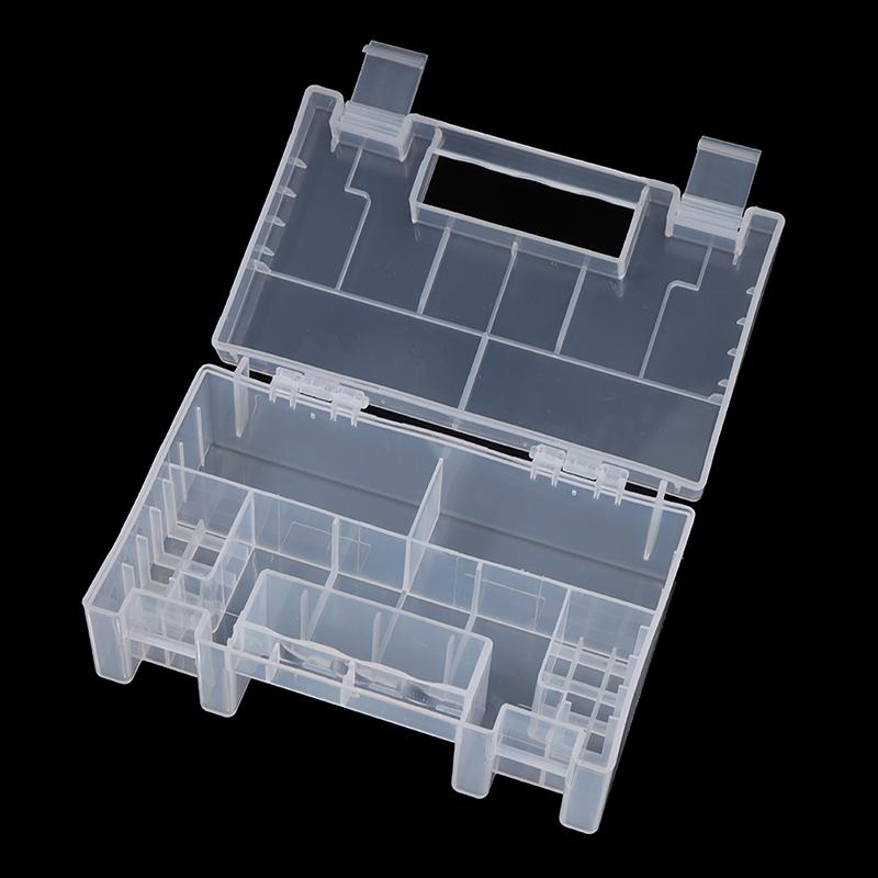 Plastic Battery Box Storage Case Holder Organizer For Aa Aaa C D 9V Batteries