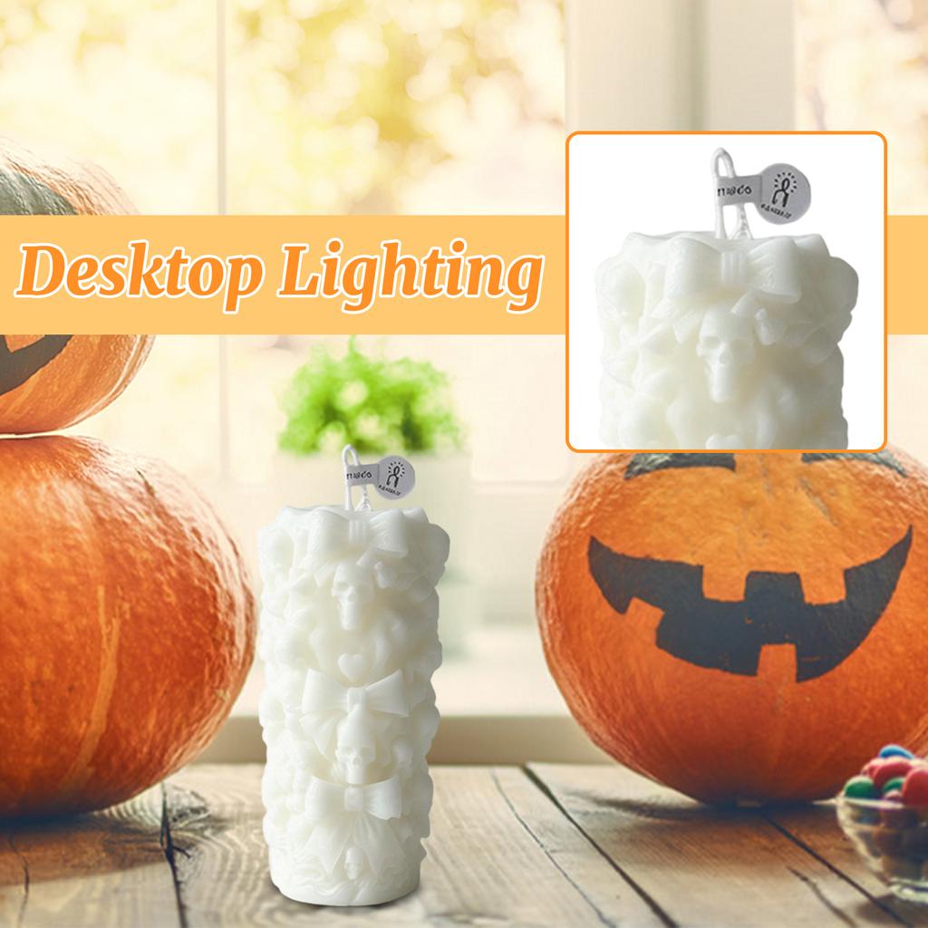 Halloween Scented Candle With, Pumpkin and Design, Festive Party Decoration and