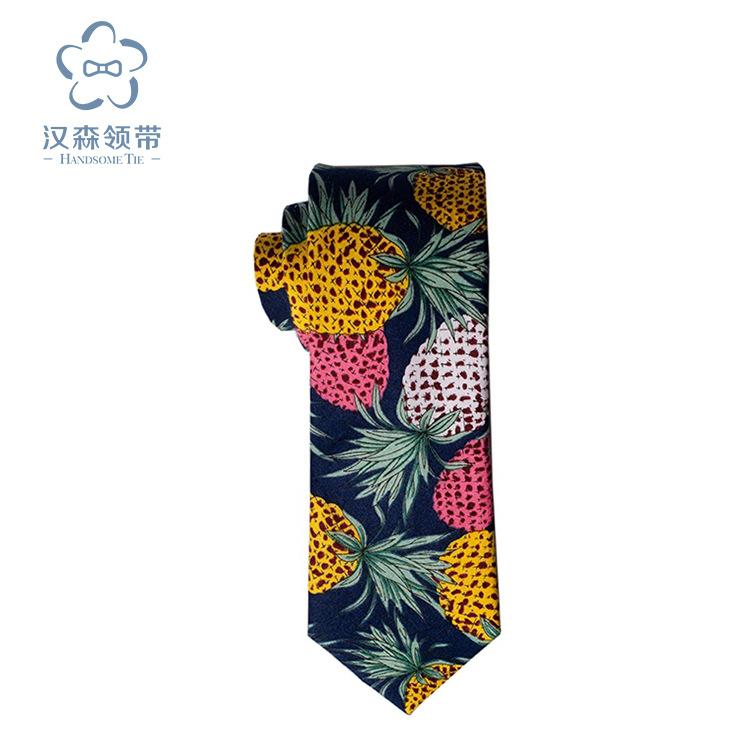 Printed Wedding Men'S Tie Casual Floral Cotton Tie Men'S Tie